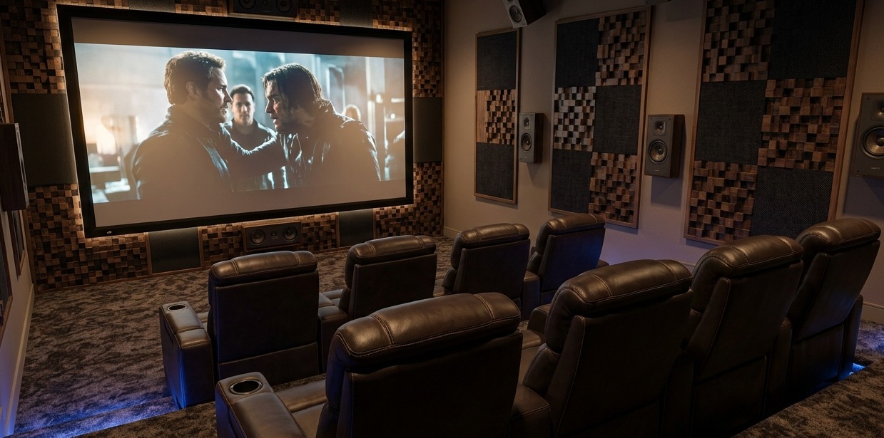 Private Acoustic Home Cinema - Dedicated Media Room