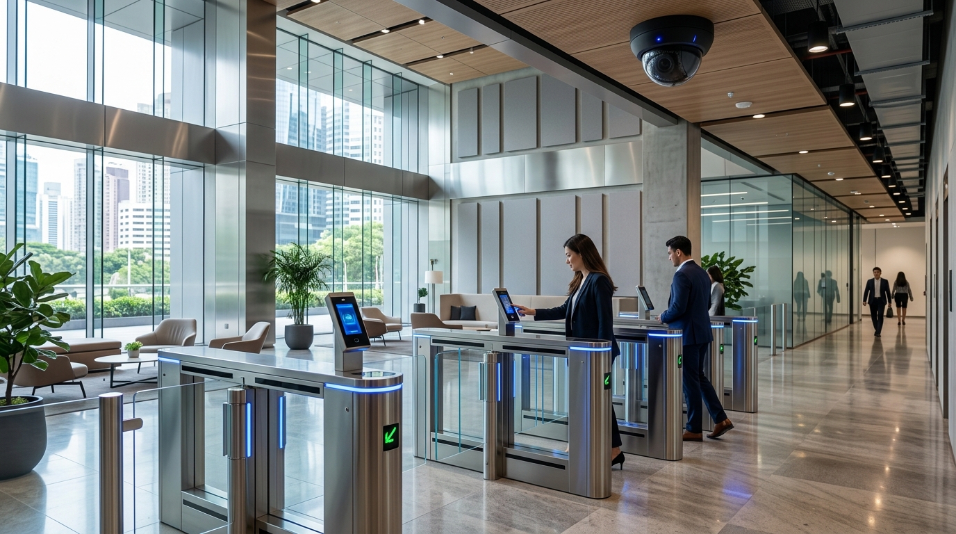 Business Security - Access control, multi-zone surveillance & infrastructure